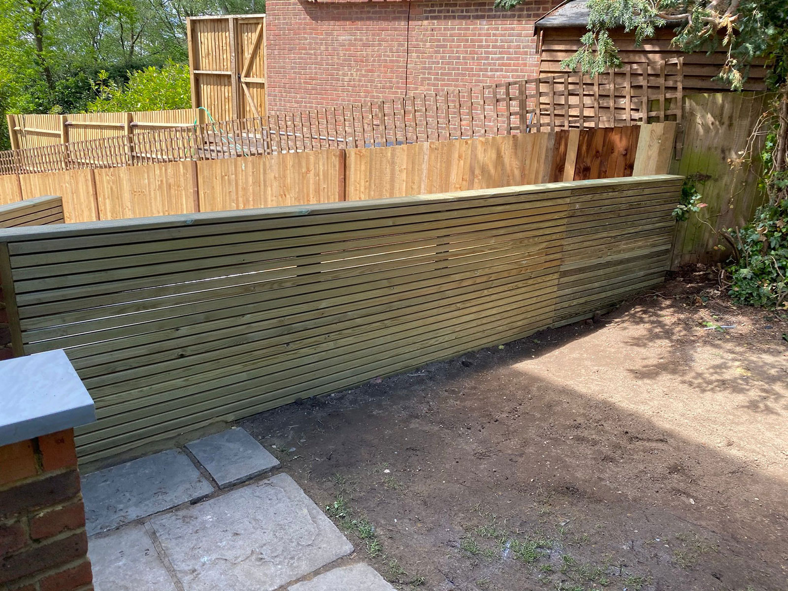 Fencing by Stone Landscapes, Woking, Surrey