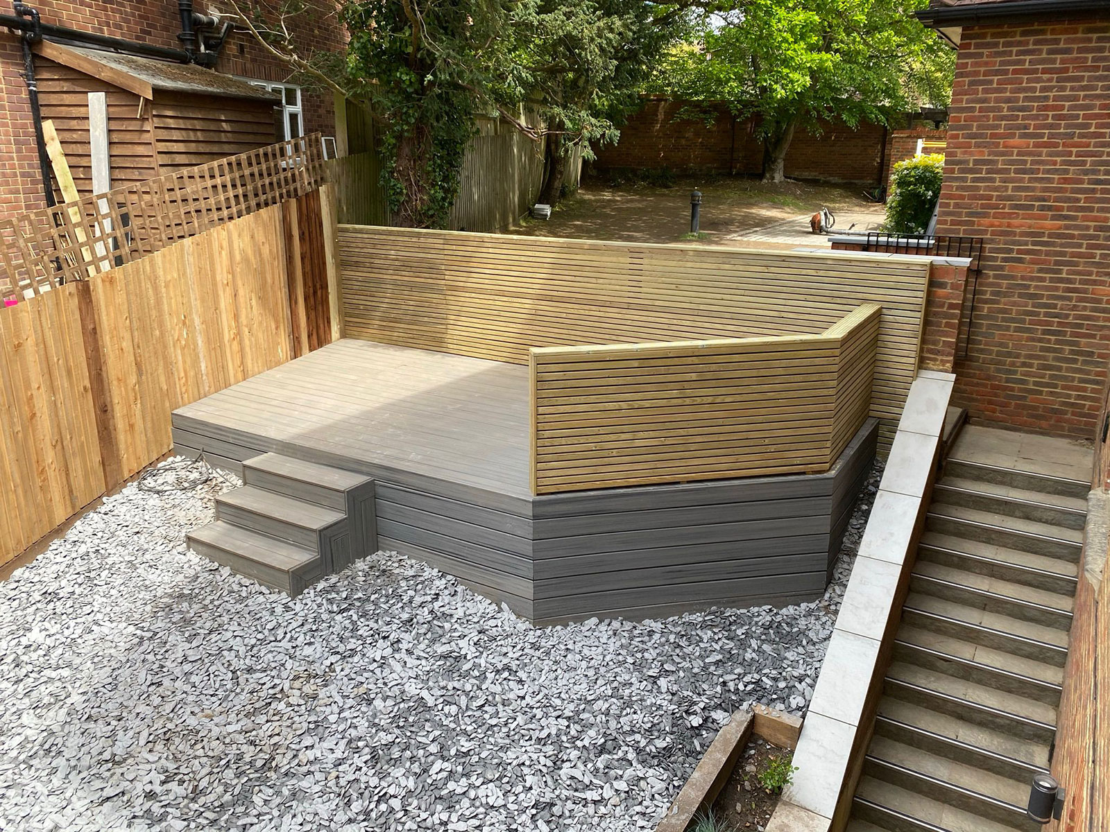 Fencing by Stone Landscapes, Woking, Surrey