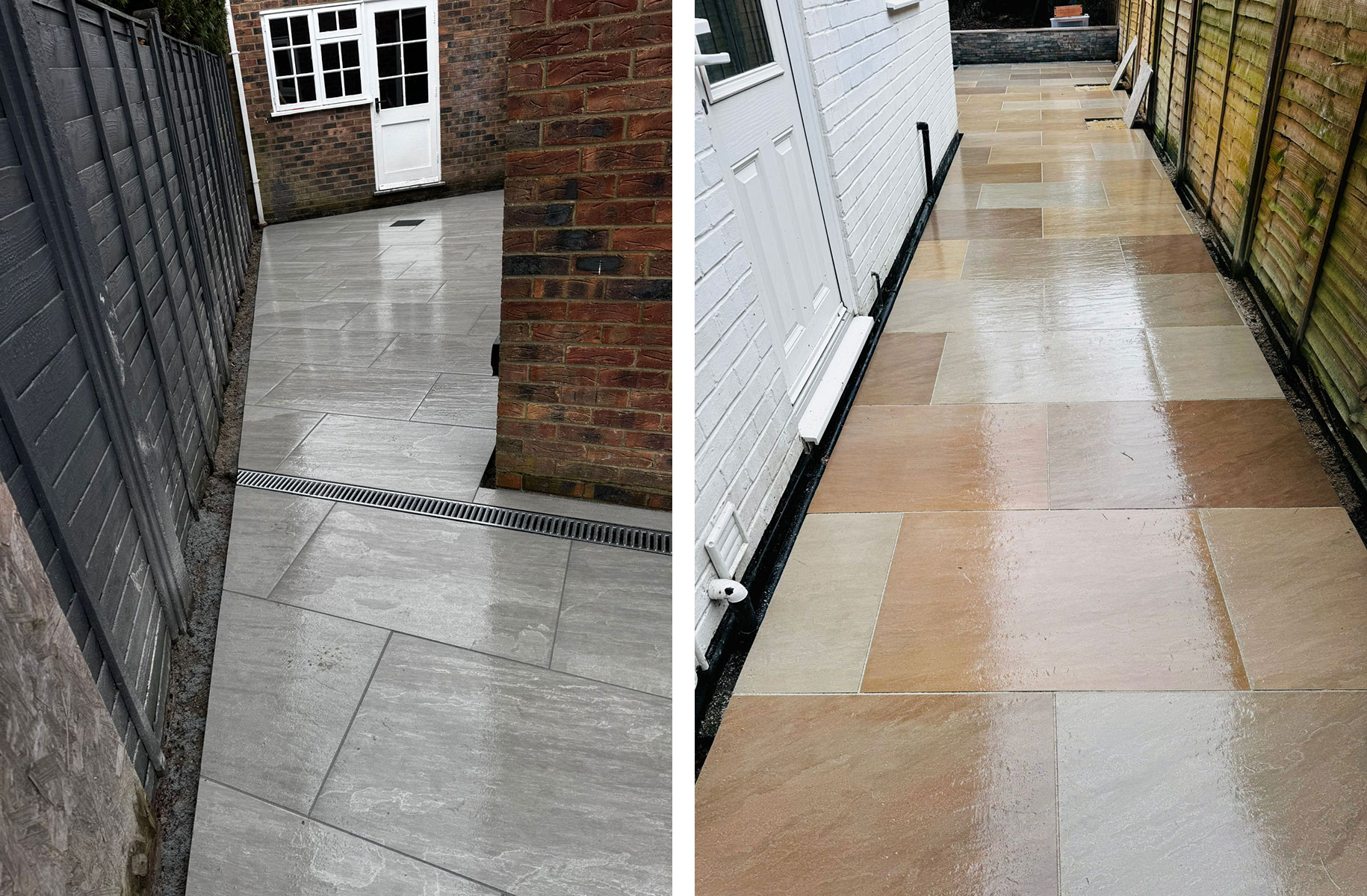 Garden path by Stone Landscapes, Woking, Surrey