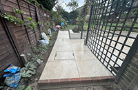 Garden path by Stone Landscapes, Woking, Surrey